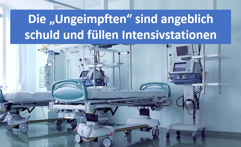 Intensivstation füllen sich mit angeblich Ungeimpften